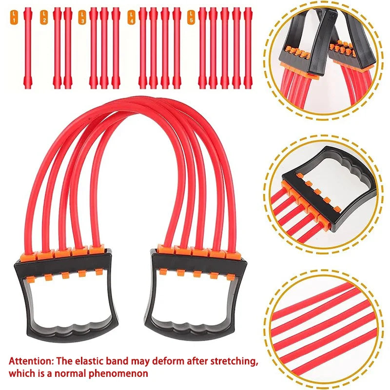 Puller Male Shoulder Expander Home Fitness Equipment Male and Female Rubber Tube Arm Strength Pectoral Muscle Training Tools